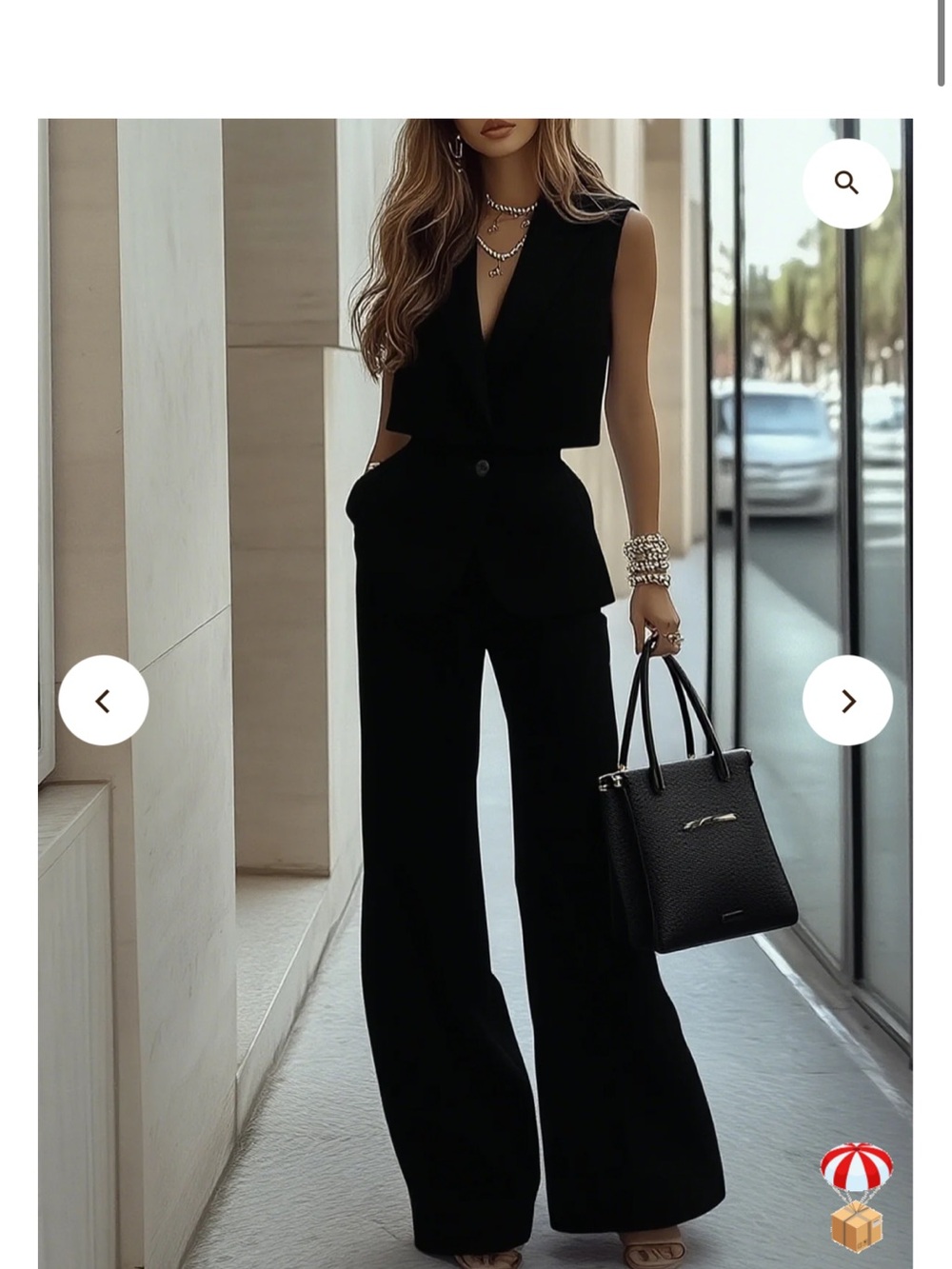 Sleeveless Black Tailored Pantsuit Jumpsuit